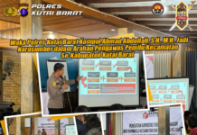 Waka Polres Kutai Barat Kompol Ahmad Abdullah, S.H., M.H., Jadi Narasumber dalam Arahan Pengawas Pemilu Kecamatan Se-Kabupaten Kutai Barat